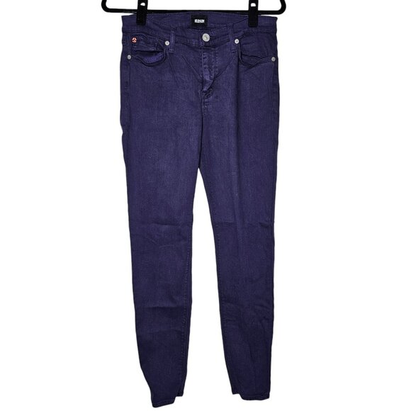 Hudson Size 29 Purple Krista Ankle Super Skinny Jeans Mid Rise Stretch - Picture 1 of 9